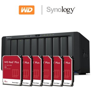 시놀로지 DS1821+ 24TB 나스 WD RED Plus 4TB x 6EA NAS 초기설정 원격지원