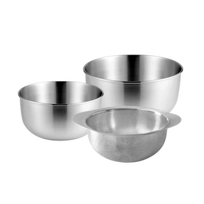 쿡에버 스테인리스 믹싱볼 2P + 펀칭볼 1P  Cookeve Stainless Mixing Bowl Set, 1개