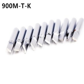 용접 팁 HAKKO 납땜 스테이션용 무연 인두 팁 전기 교체 가능 헤드 900M-T-K 907 933 852D + 936 10 개