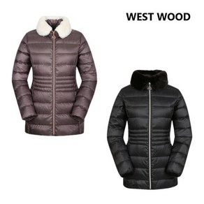 웨스트우드 WESTWOOD 광택감 있는 코팅소재로 고급스러운 룩킹의 여성 퍼 중량 다운 패딩 자켓 WM4WCDM112