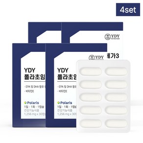 YDY 폴라초임계오메가3 30정X3+1(4개월분) 저온 초임계 폴라리스, 30정, 4개