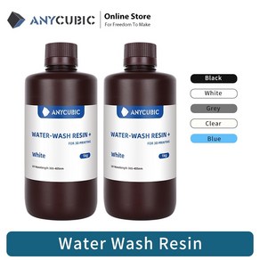 3D 필라멘트 레진 프린터 용 anycubic wate-wash 수지 405nm uv 수지 세척 가능한 프린터 수지 dlp lcd 프린터 용 1 kg 인쇄 재료