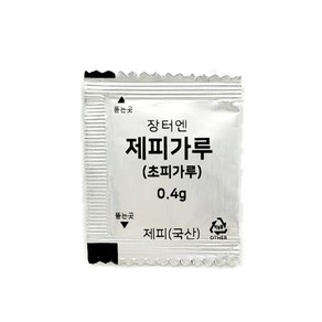 장터엔 국산제피가루 국산 제피 0.4g제피 초피 소포장, 1000개, 0.4g