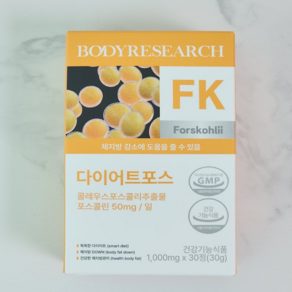 [바디리서치] 다이어트 포스 프로 (PRO) 1000mg x 12정, 1개