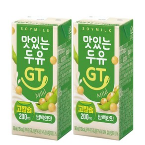 남양유업 맛있는 두유 GT 고칼슘 담백한맛, 190ml, 48개