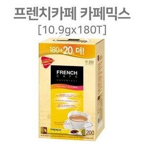 믹스커피 프렌치카페 무지방우유 카페믹스 180T gaj*79960yZ, 1, 1개