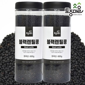 토종마을 [토종마을]블랙렌틸콩 800g X 2통, 2개