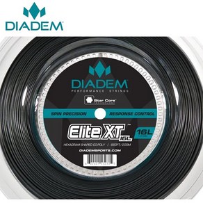 다이아뎀 Elite XT 1.25mm200m 릴 테니스스트링, 1개