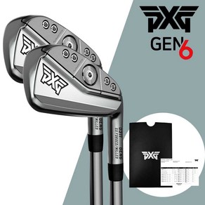 PXG 아이언 젠6 더블 크롬 0311P XP GEN6 IRON 피엑스지 중급자용, 5개 (6-W), 경량스틸 Elevate 투어 117g S, 30도