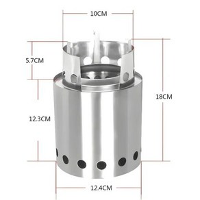 오로라 불멍가루불멍 무드등불멍 화로대불멍 가습기불멍 난로불멍 에탄올불멍 가루불멍 장작실내 불멍 에탄올불 모닥불 화덕 무연 소형 통합 스테인레스 스틸 야외 캠핑 장작 스토브 휴대용, Upgaded Models, 1개
