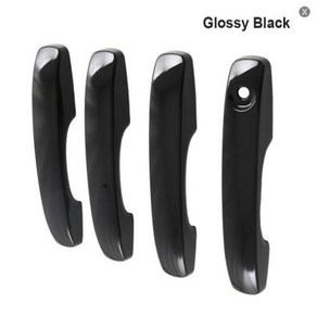 카본 블랙 문짝 핸들 커버 트림 외부 측면 포드 레인저 P703 2023 2024 용 4 개, 4) Glossy Black