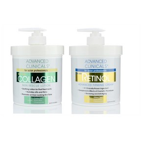 어드밴스드 클리니컬 레티놀 앤 콜라겐 크림 454g 2팩 Advanced Clinicals Retinol Ceam and Collagen Ceam Skin Cae set., 2개