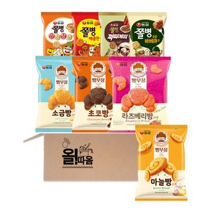 올따옴 과자파티 빵부장과 쫄병의 만남 1호(빵부장4종+쫄병4종), 90g, 1개