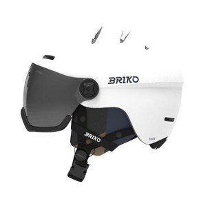 브리코 바이저 헬멧 2425 BRIKO TEIDA 2.0 VISOR WHITE, XL(60-63cm), 1개