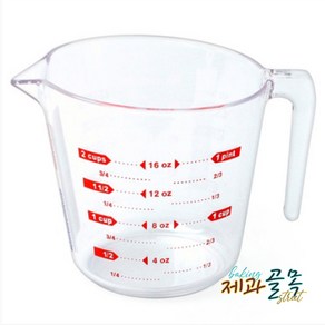 제과골목 PC계량컵 500ml 비커 폴리카보네이트 전자레인지사용