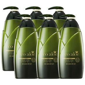 로제 에코 알로에 헤어 샴푸, 6개, 760ml