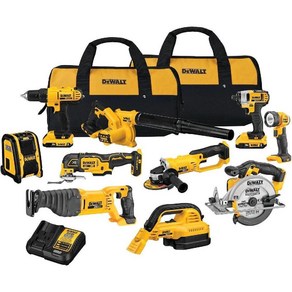 디월트 20V MAX Cordless Drill Combo Kit 10-Tool (DCK1020D2) B0773CS85H