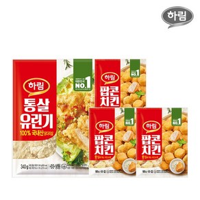 하림 통살유린기 340g 1봉+팝콘치킨180g 3봉, 1개