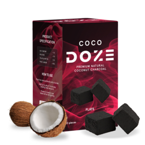 프리미엄 코코넛숯 (120Pieces) COCODOZE 100% 천연 코코넛 성분 무취 캠핑용품 차콜 후카 시샤, 1개, 1kg