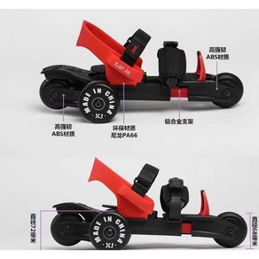 문워커스 신발에 신는 축지법신발 히든 롤러, 사이즈200-250cm 블루 바퀴업그레이드, 1개