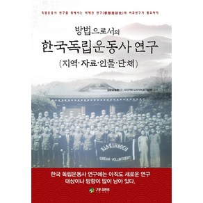 방법으로서의 한국독립운동사 연구:지역 자료 인물 단체