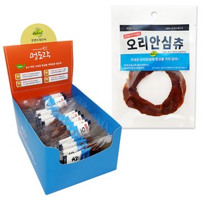 국내수제간식 멍도락 건강한육포츄 강아지껌 터키츄 오리츄, 30개, 오리안심츄, 11g