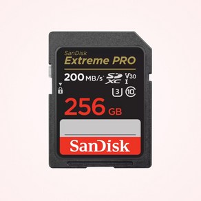 샌디스크 에스티원테크 공식인증 제품 SD메모리카드 SDHC Exteme Po 익스트림 프로 UHS-I SDXXD, 256GB, 1개