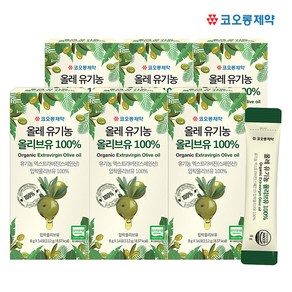 [코오롱제약] 올레 유기농 올리브유 100% 14포x6박스, 6박스, 112ml
