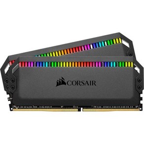 Cosai 커세어 도미네이터 플래티넘 RGB 64GB (2x32GB) DDR4 3600 (PC4-28800) C18 1.35V 블랙, 3600 MHz Cosai _16 GB (Pack