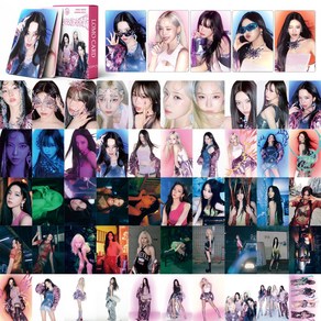 [국내 히트 상품 무료배송] 에스파 포카 아이돌 굿즈 Aespa 포토카드 Amageddon 최신 55장, 2