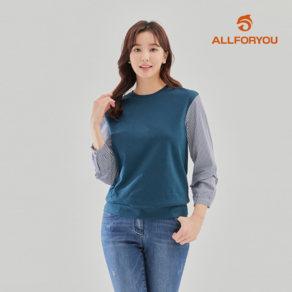 올포유 모델착장 여성 레이어드형 프릴 티셔츠 ALTRL1321-904 644700