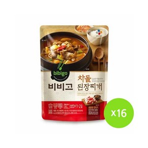 비비고 차돌된장찌개 460g, 16개