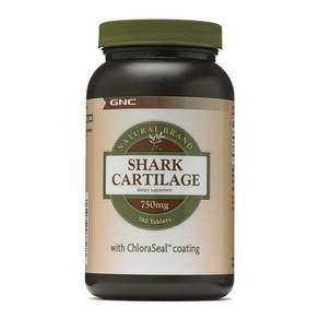 GNC 지엔씨 내추럴 브랜드 상어연골추출물 750 mg 180 타블렛 Shak Catilage, 180정, 1개