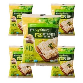 풀무원 [식물성지구식단] 납작두유면, 150g, 5개