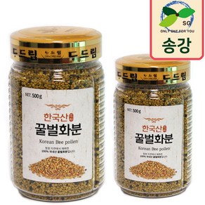 송강 꿀벌화분 500g 한국산 화분 벌꿀화분 비폴렌 꽃가루, 1개