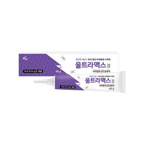 울트라맥스겔 40g+먹이캡&해충트랩세트 바퀴 겔 제거 법 퇴치 약 바퀴벌레 박멸 집 안, 1개