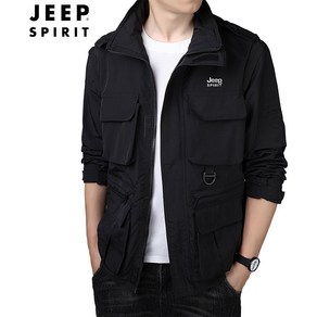 JEEP SPIRIT 지프 스피릿 봄여름 소매 탈부착 남자 캐주얼 야상 낚시 멀티 포켓 카고 점퍼JC7179+양말 증정