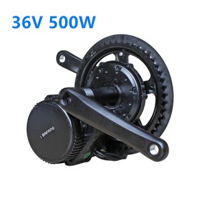 Bafang 모터 36V 500W BBS02B 8fun BBS02 미드 드라이브 모터 자전거 전기 자전거 eBike 변환 키트 DIY 중앙 엔진 MM340.500, BBS02B 36V 500W, Black, 44T/46T/48t/52T, 1개