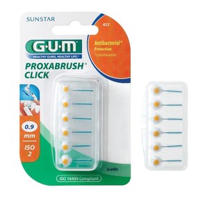 GUM 검 프록사브러쉬 치간칫솔 리필 422 6개입