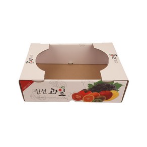 3KG 신선 과일 포장 용기 박스 소 [25장], 투명창 제외