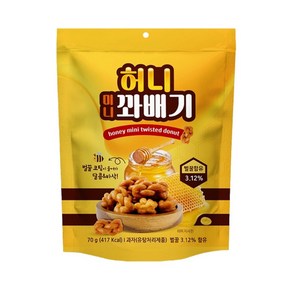 허니 미니꽈배기, 5개, 70g