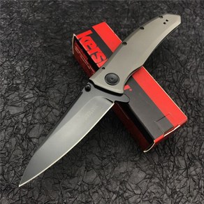 발로란트 카람빗 Kershaw-2200 접이식 나이프 탄토 그레이 블레이드 군사 전술 야외 휴대용 자기 방어 서