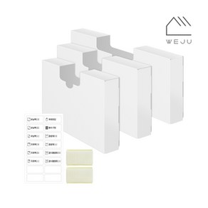 위주(WEJU) [위주]비닐봉투 씽크대 서랍 정리함 혼합 3종 풀세트, 화이트, 1개