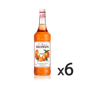 (카페시럽) 모닌 오렌지 시럽 1000ml 6개, 1L