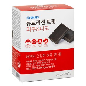 포켄스 강아지영양제 뉴트리션트릿 눈물 관절 피부 340g, 피부/피모, 1개, 피부영양제