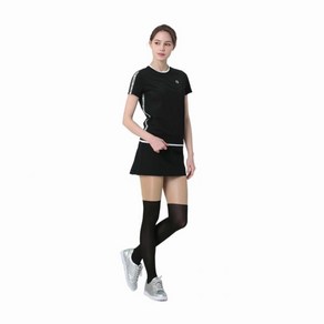 [클리브랜드골프] 레터링 벤틸레이션 여성 반팔티셔츠골프웨어_CGWTS222060BK