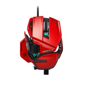 MadCatz R A T 8 PLUS ADV D26 게이밍 마우스, RED, R.A.T. 8+ ADV