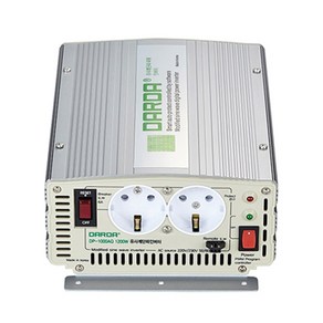 DARDA 차량용 유사계단파 인버터 DP-1000AQ 배터리 DC 12V 1200W 1.2kw 다르다 피앤케이하이테크 1.2k 국산정품 자동차용 안전인증