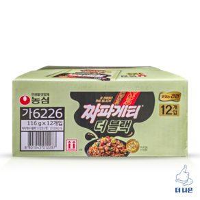 농심 짜파게티 더블랙 116g, 12개