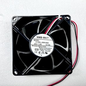 MNB 3110RL-05W-B79 DC24V 0.24A 3선 80x80x25mm 엠엔비 맷 냉각팬 쿨, 1개